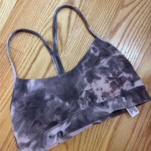 Lululemon Athletica Gray Tie-Dye Sports Bra